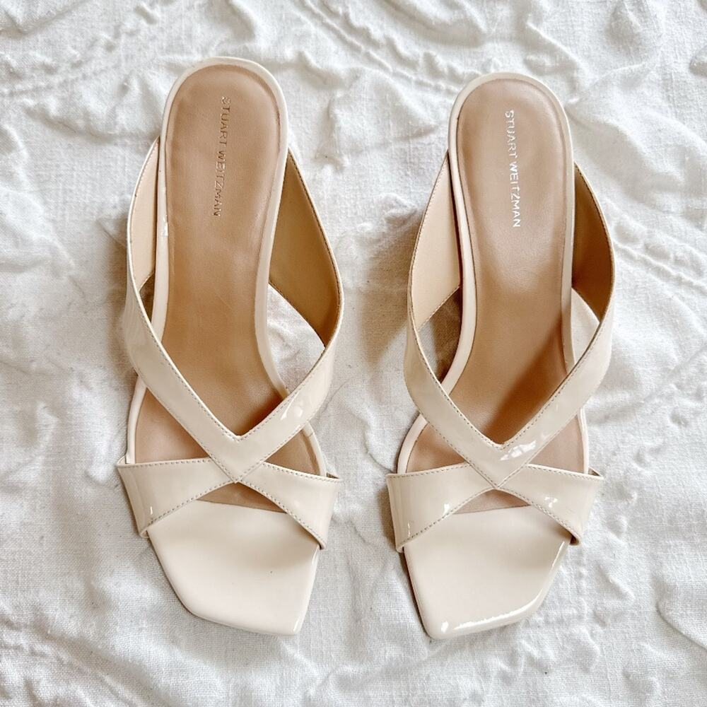 Stuart Weitzman Miami Wedge Slide Sandal Size 10 - Picture 3 of 10